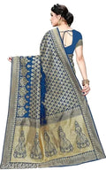 Women's Trendy Banarasi Kanjivaram Art Silk Saree with Blouse Material