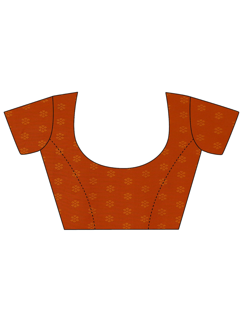 Orange Meenakari Banarasi Silk Blend Saree