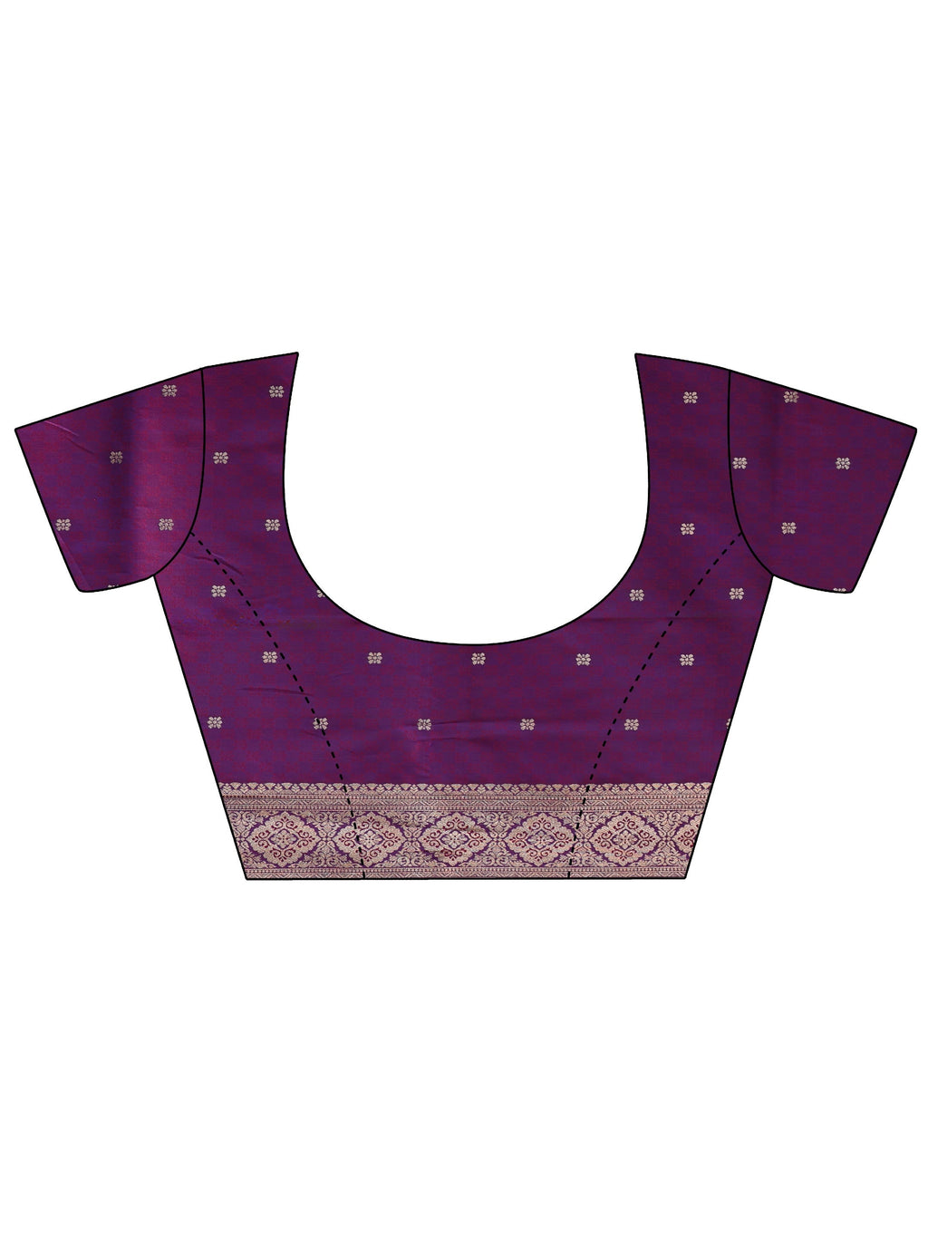 Imperial Purple Banarasi Silk Blend Saree