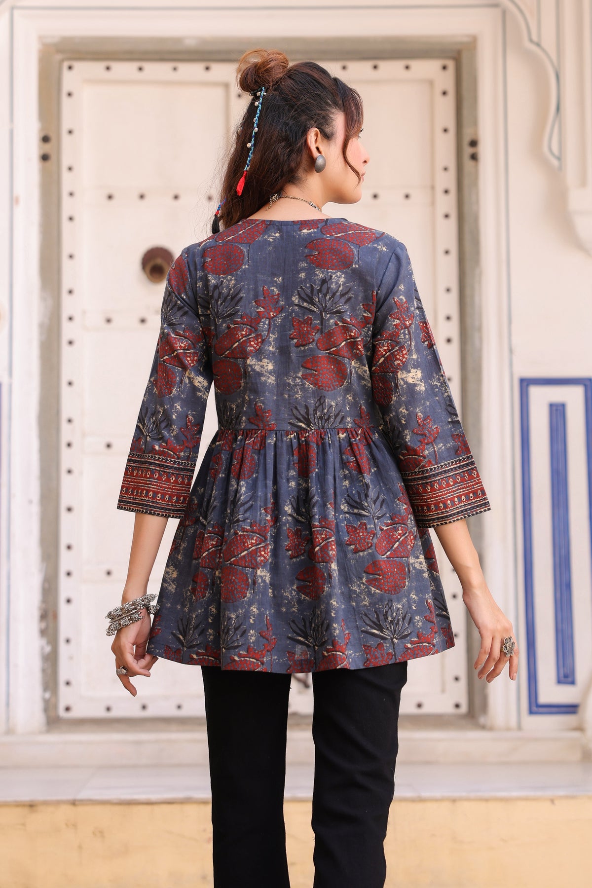 Floral Print Cotton Top