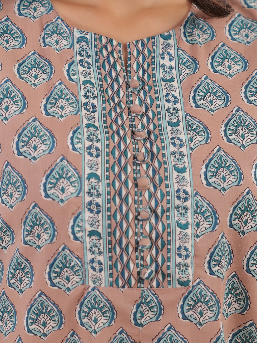 Floral Printed Pure Cotton Kurti