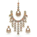 Pendant Earrings Chain Bracelet Ring for Women & Girls| Platinum Plated