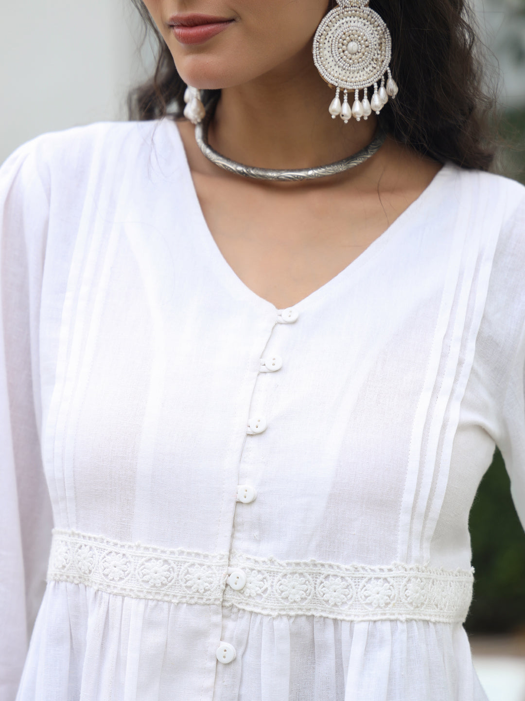 Women Solid Cotton Flex Peplum Top