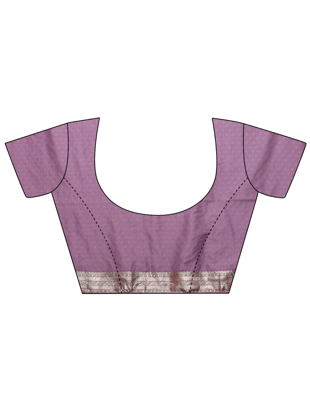 Lavender Woven Design Silk Blend Saree With Unstitched Blouse Piece