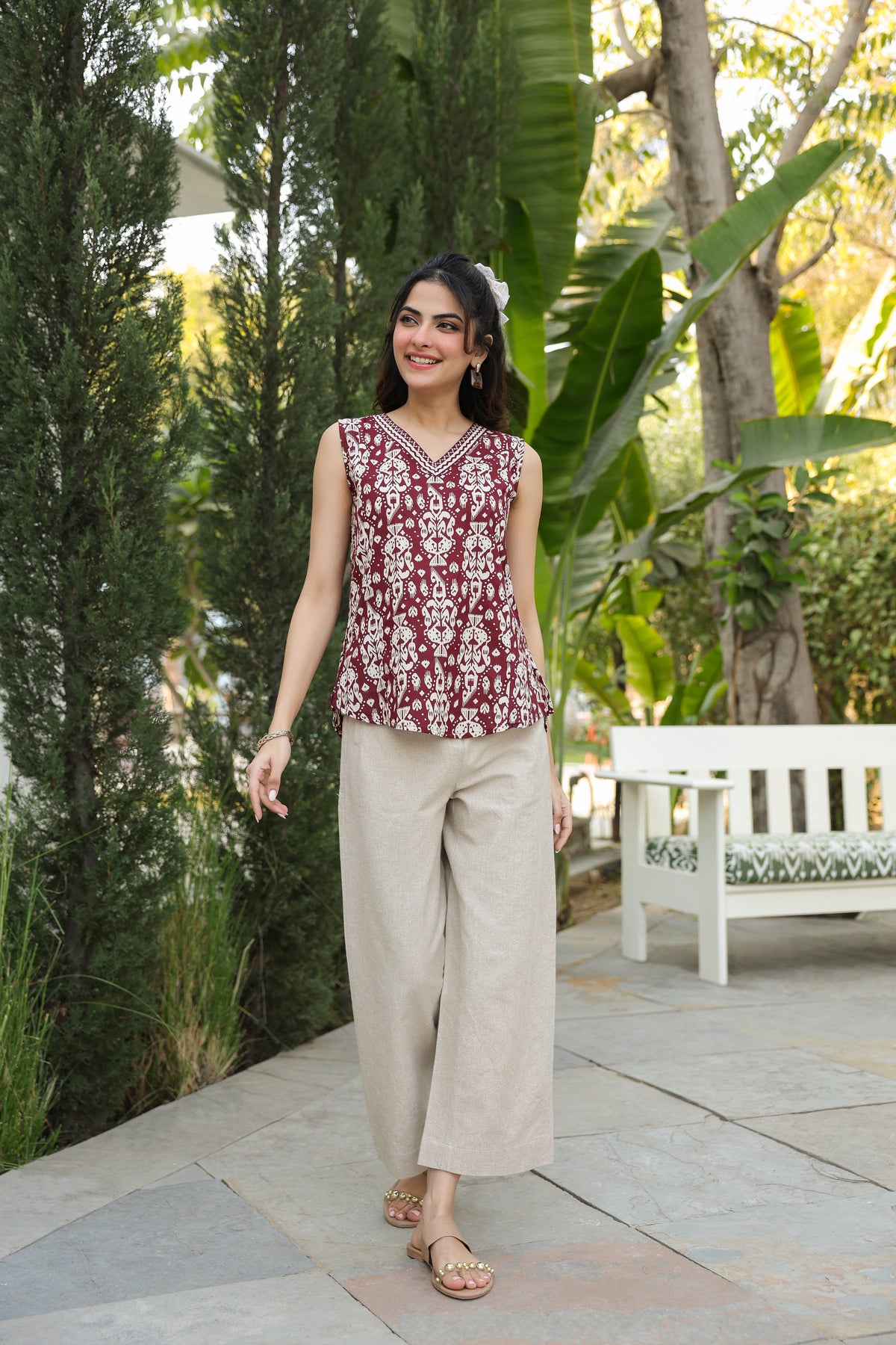 Print Cotton Top