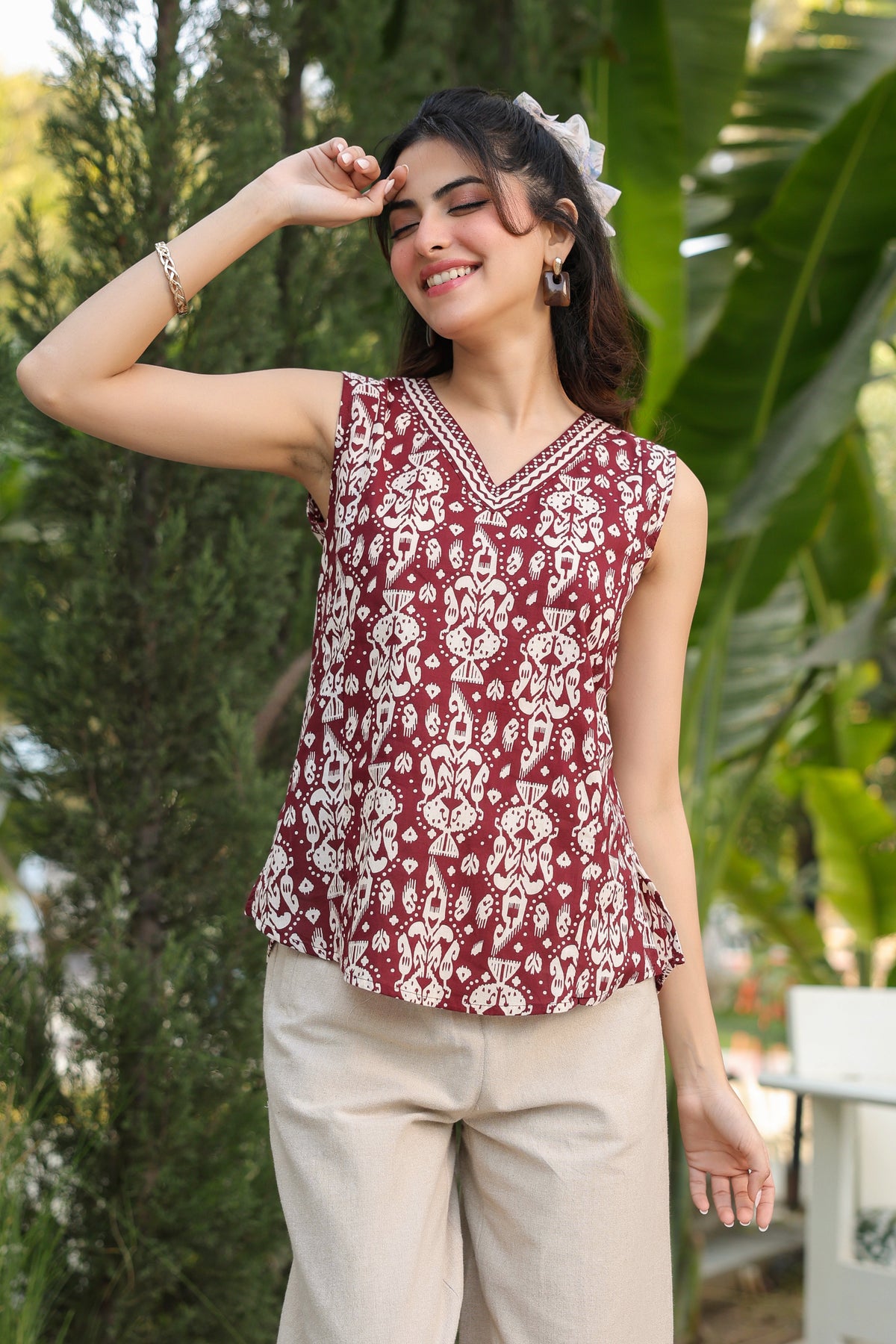 Print Cotton Top