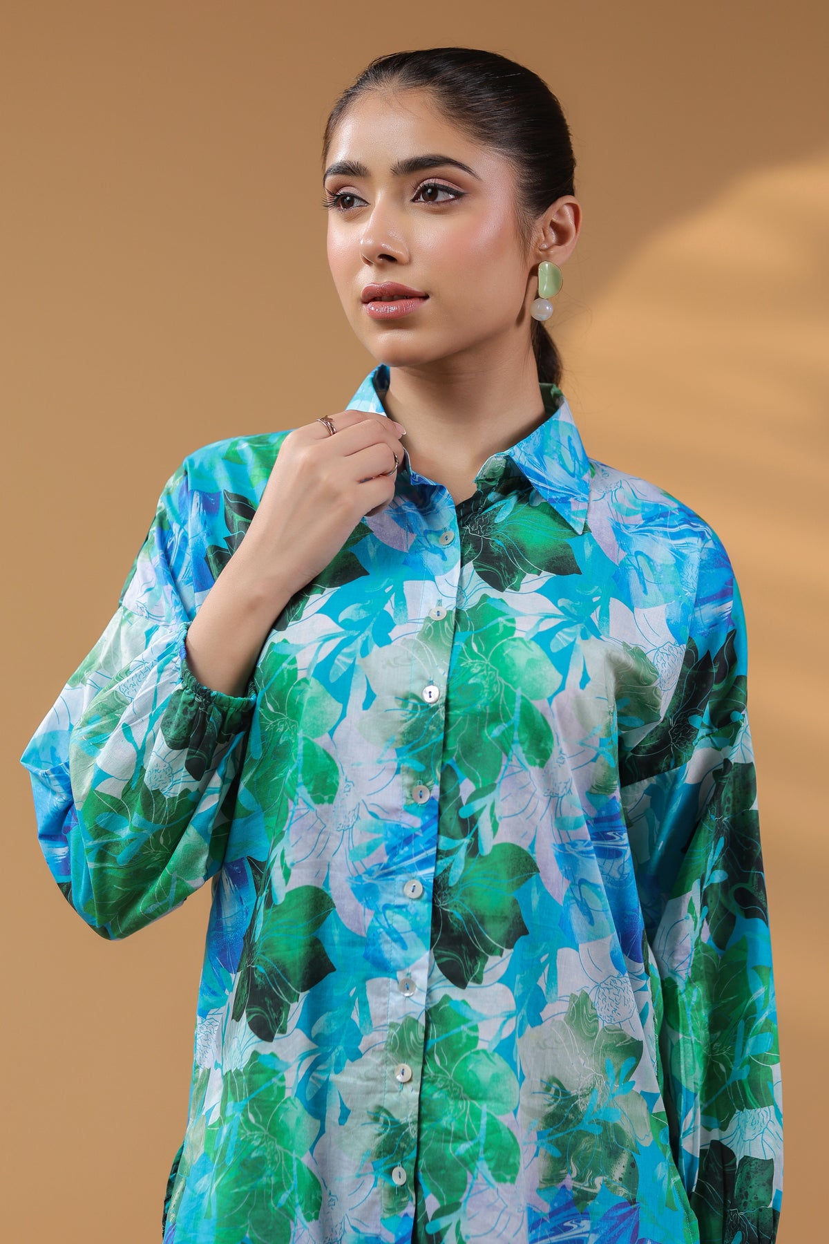 Women Floral Print Cotton Top