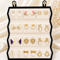 Premium Earring 12 Pair Foldable Velvet Earring Display Box