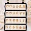 Premium Earring 12 Pair Foldable Velvet Earring Display Box