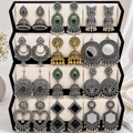 Premium Earring 12 Pair Foldable Velvet Earring Display Box