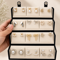 Premium Earring 12 Pair Foldable Velvet Earring Display Box