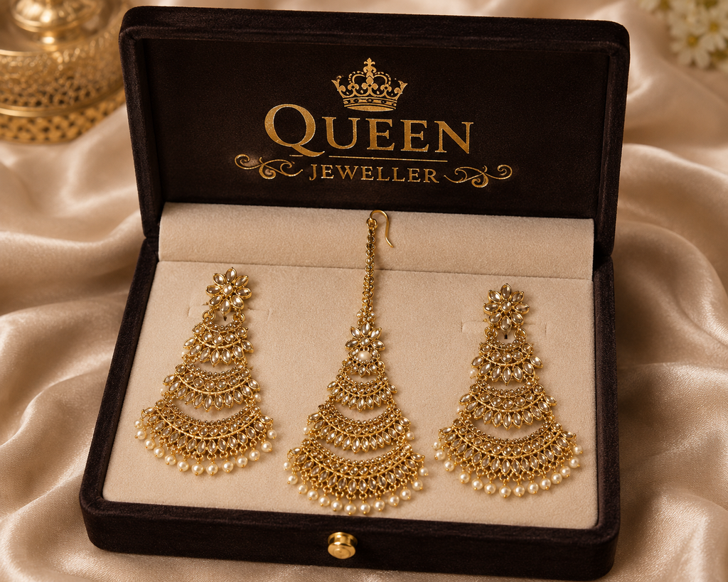 Pendant Earrings Chain Bracelet Ring for Women & Girls