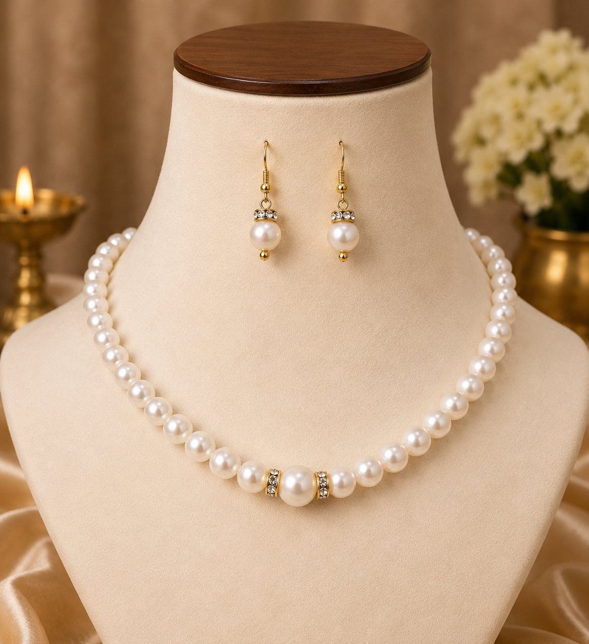 Pendant Earrings Chain Bracelet Ring for Women & Girls