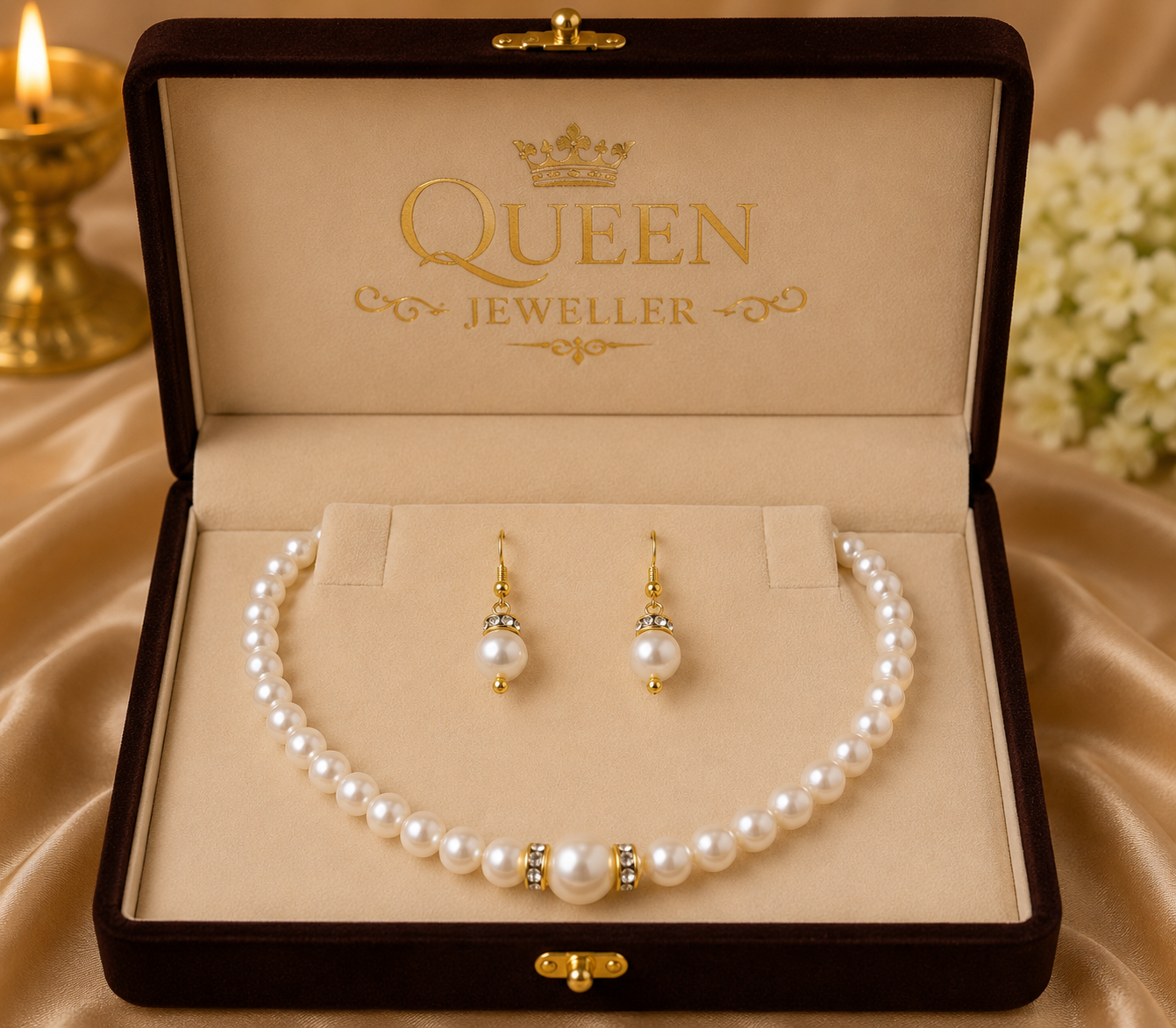 Pendant Earrings Chain Bracelet Ring for Women & Girls