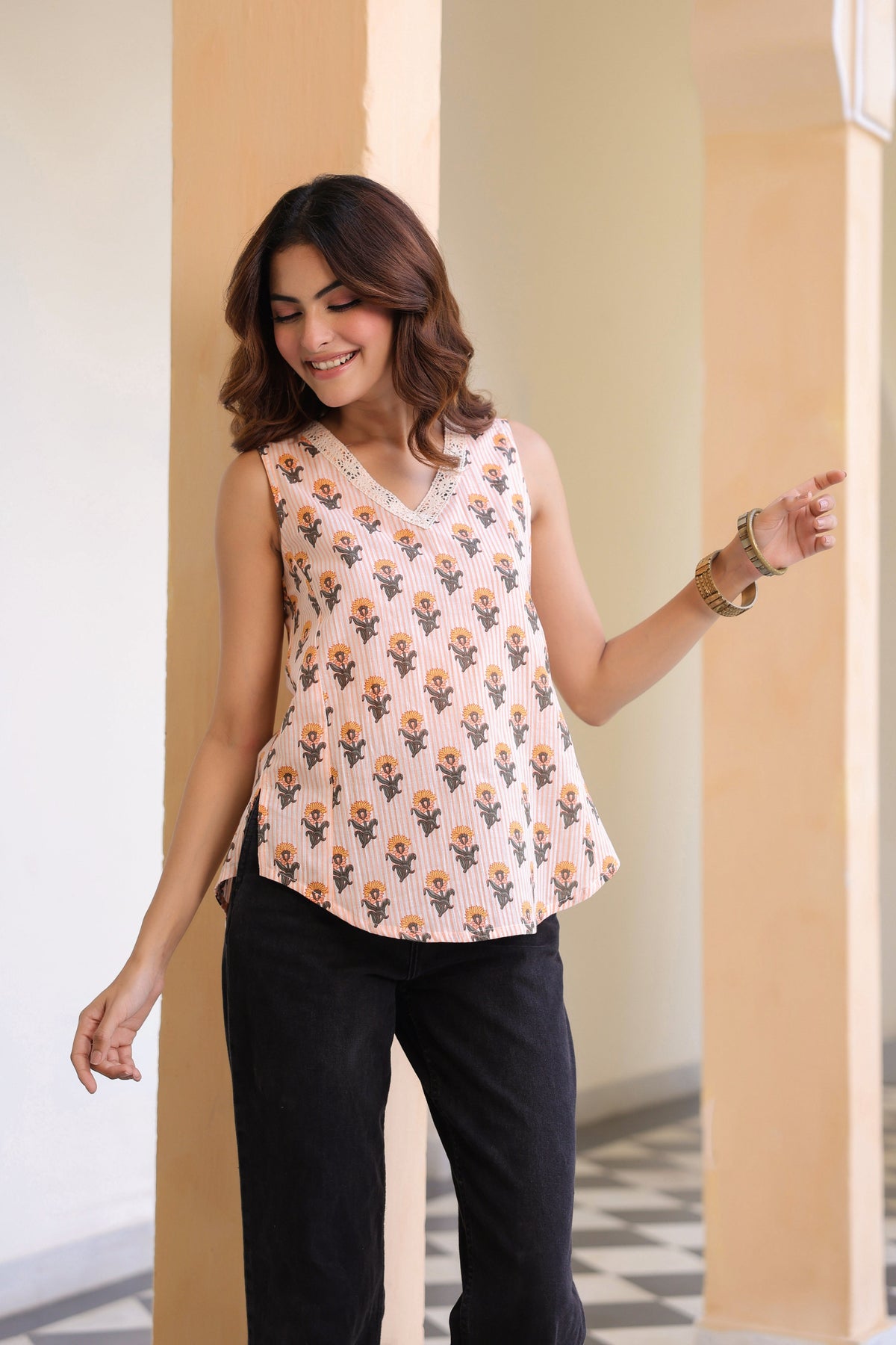Print Cotton Top