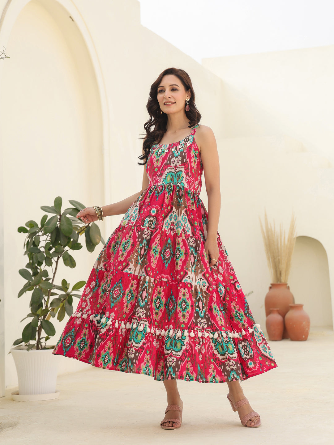Printed Pure Cotton Ethnic Dress