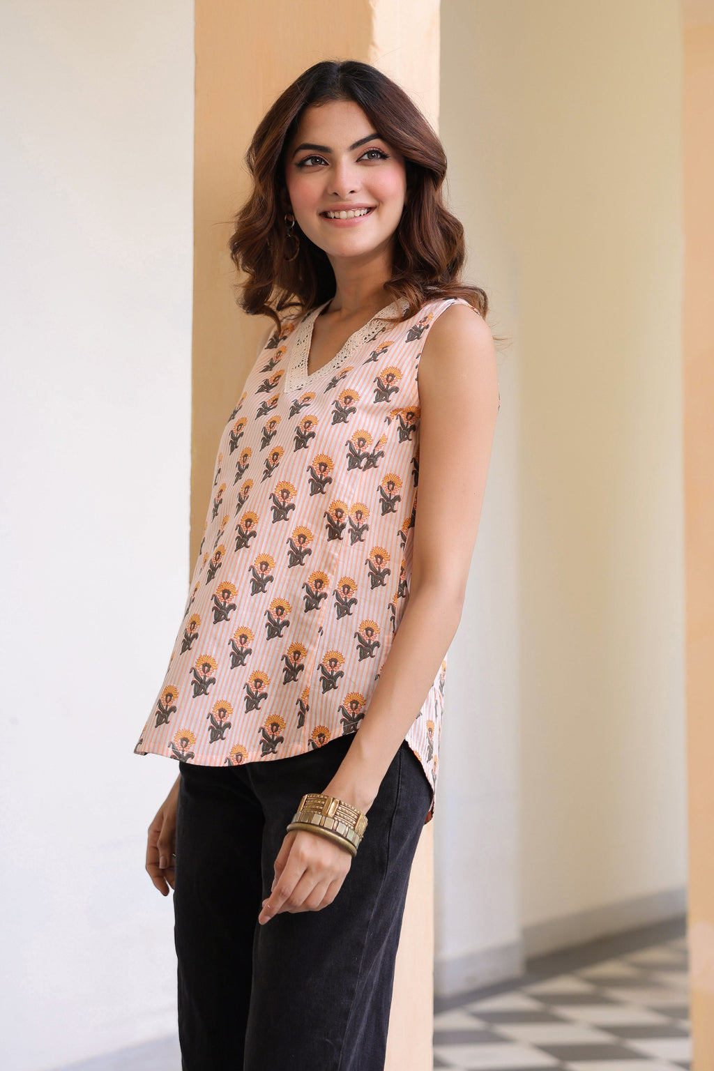Print Cotton Top
