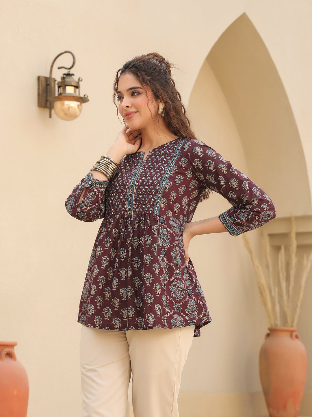 Print Cotton Top