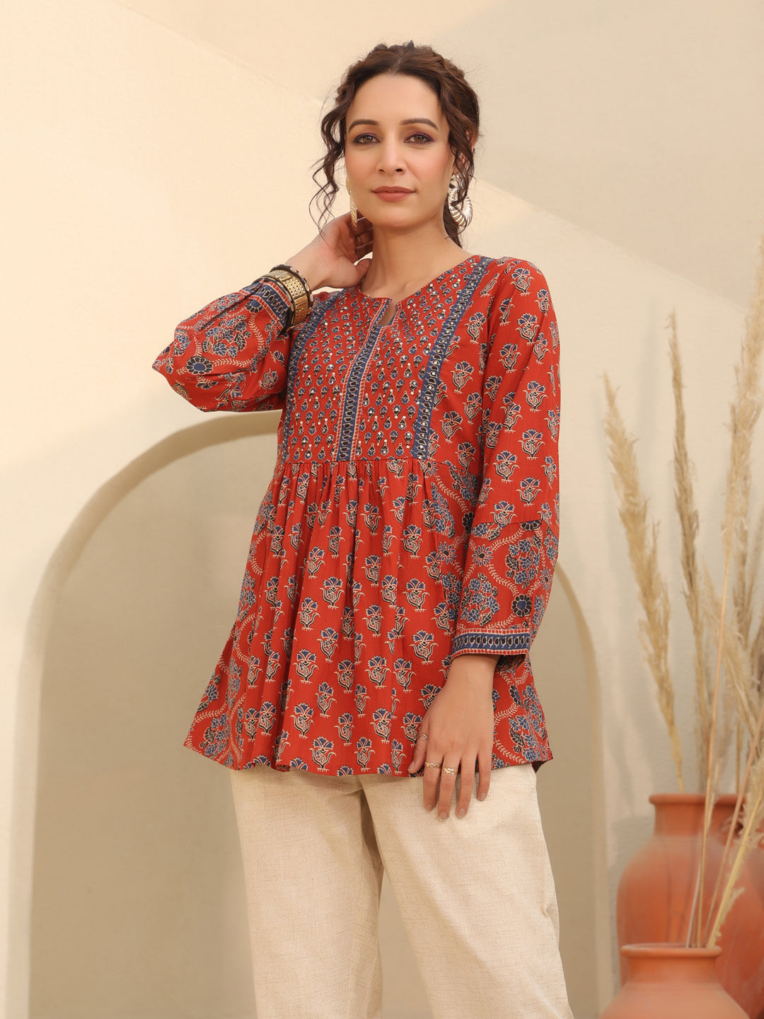Print Cotton Top
