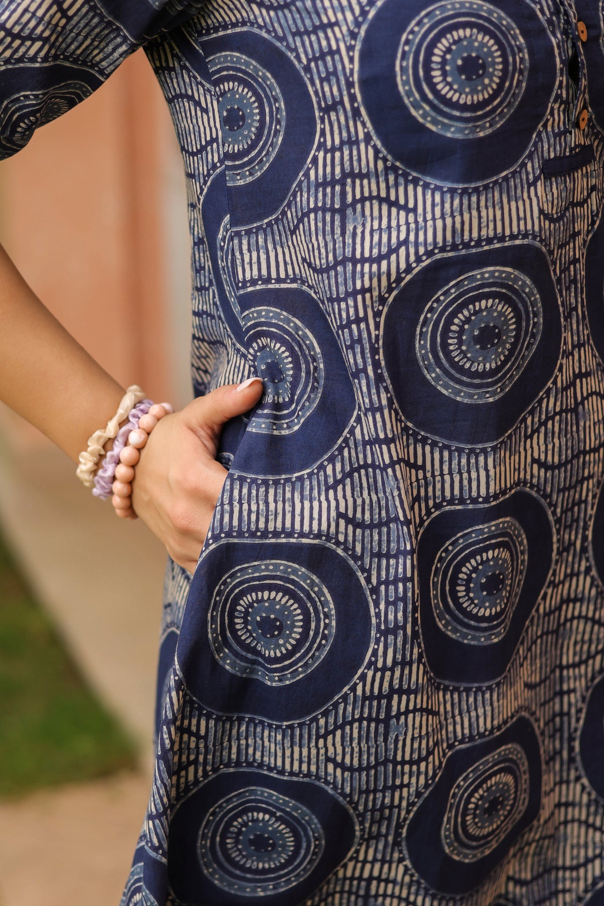 Women Fit & Flare Midi Ethnic Dress