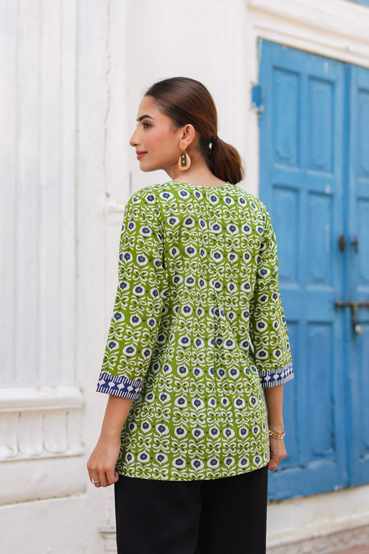 Women Floral Print Cotton Regular Top