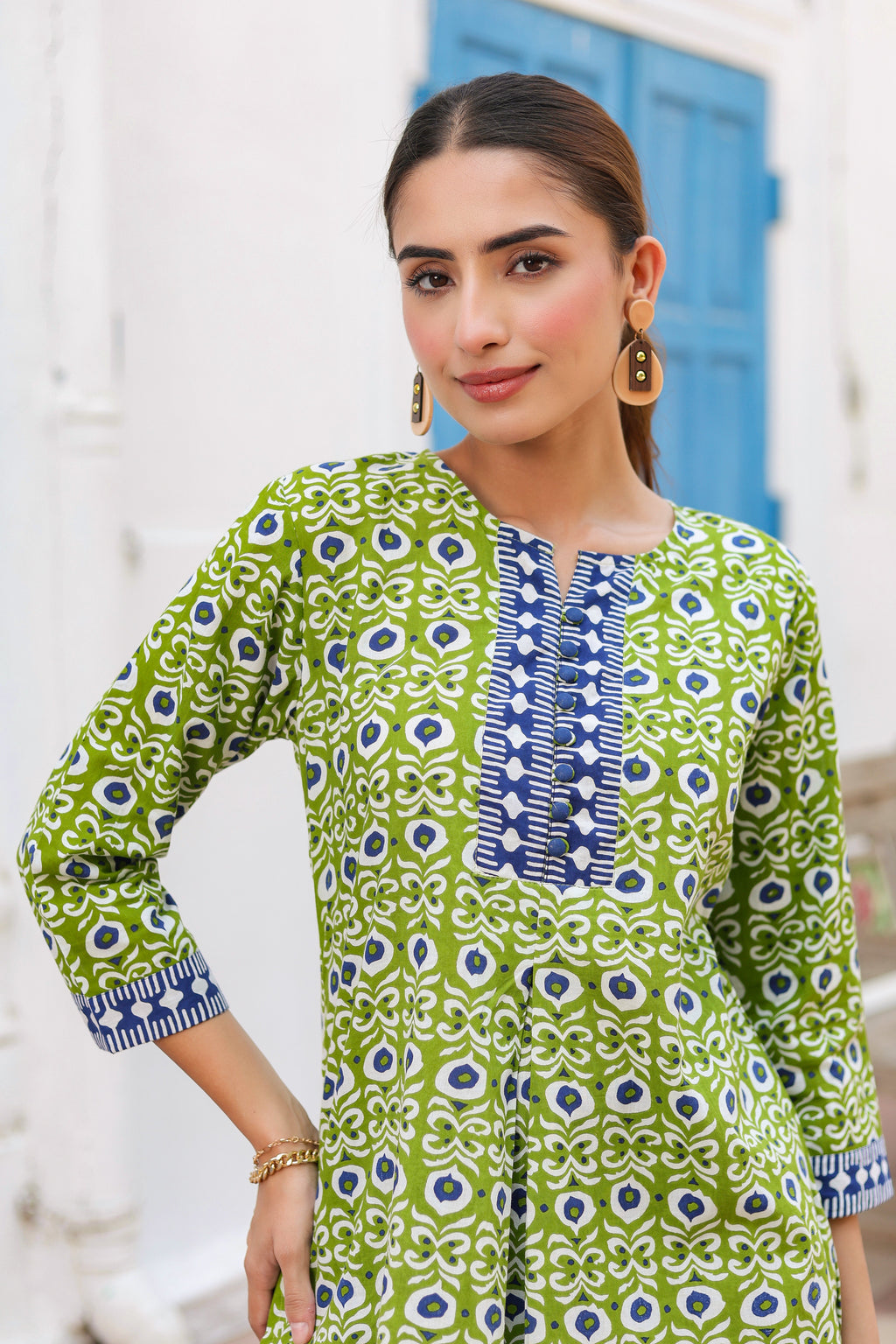 Women Floral Print Cotton Regular Top