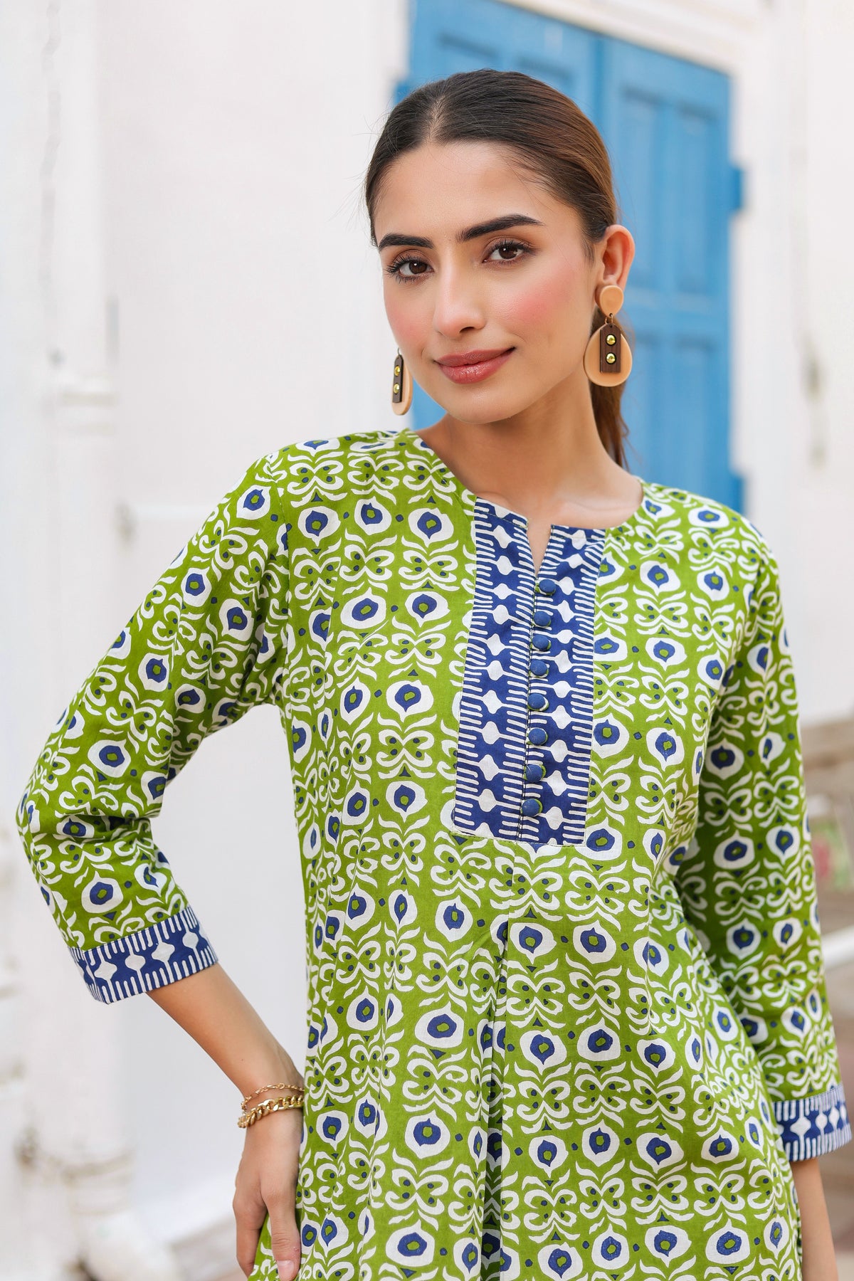 Women Floral Print Cotton Regular Top