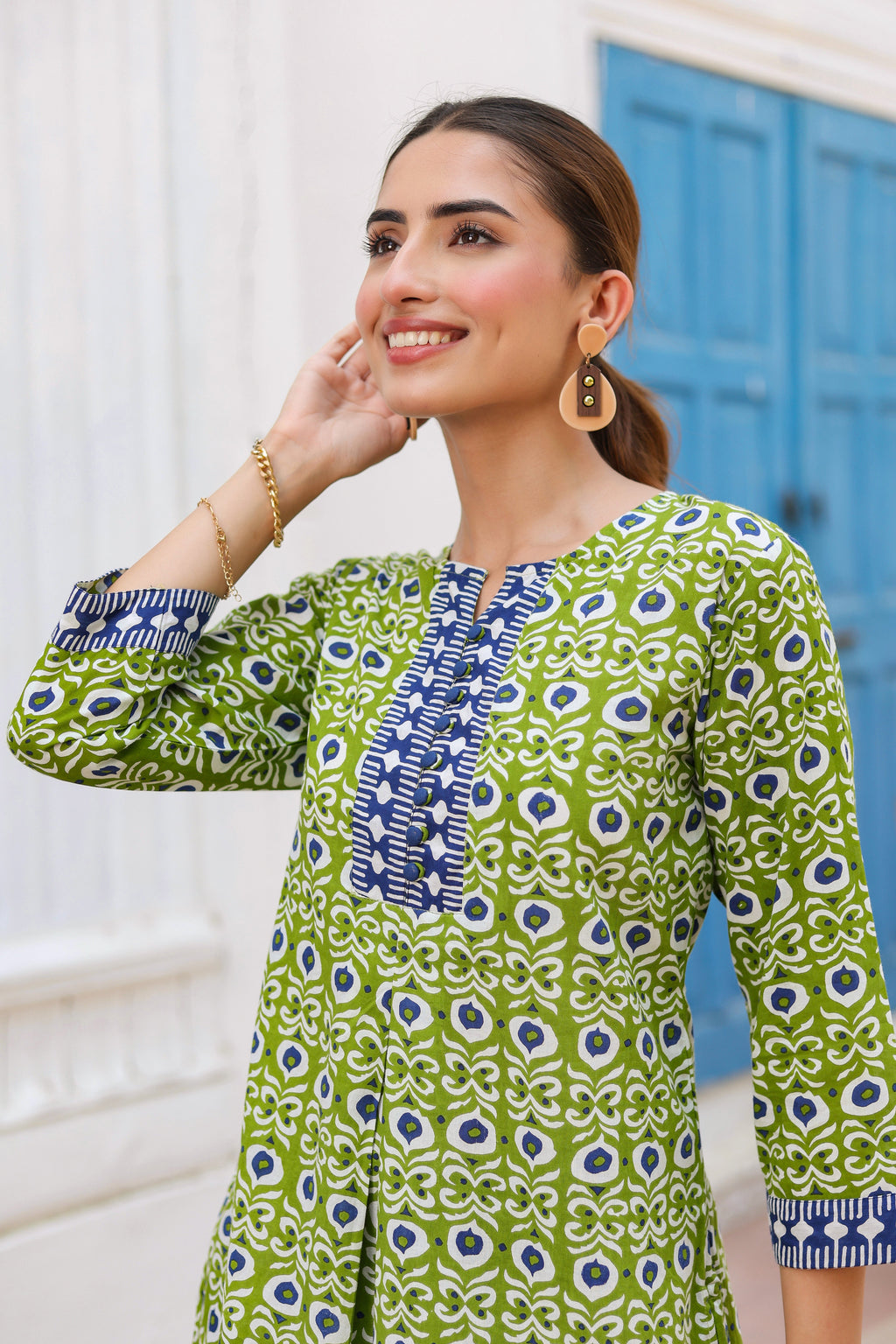 Women Floral Print Cotton Regular Top