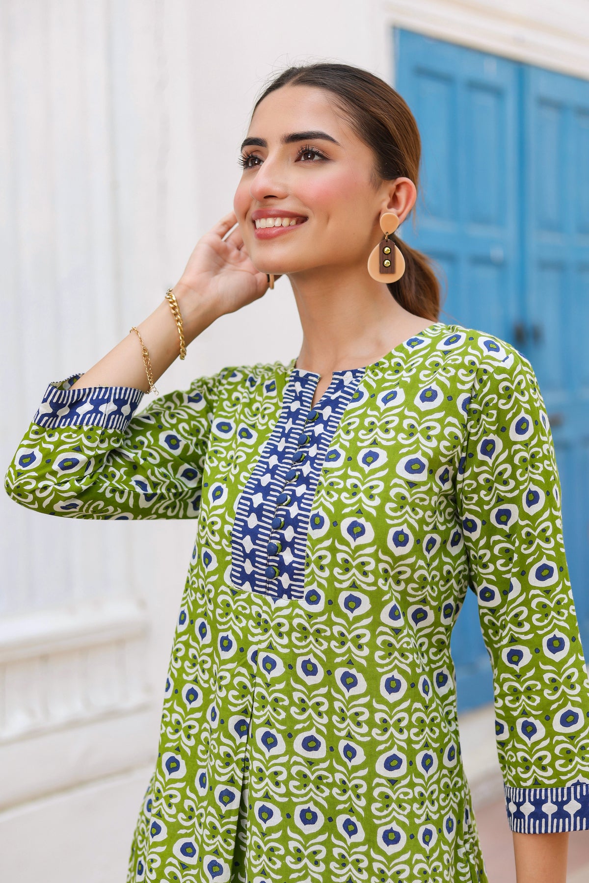 Women Floral Print Cotton Regular Top