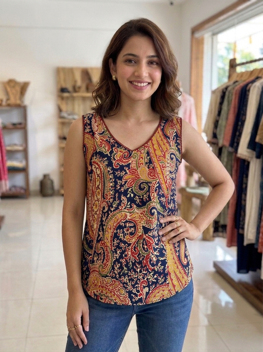 Print Cotton Top