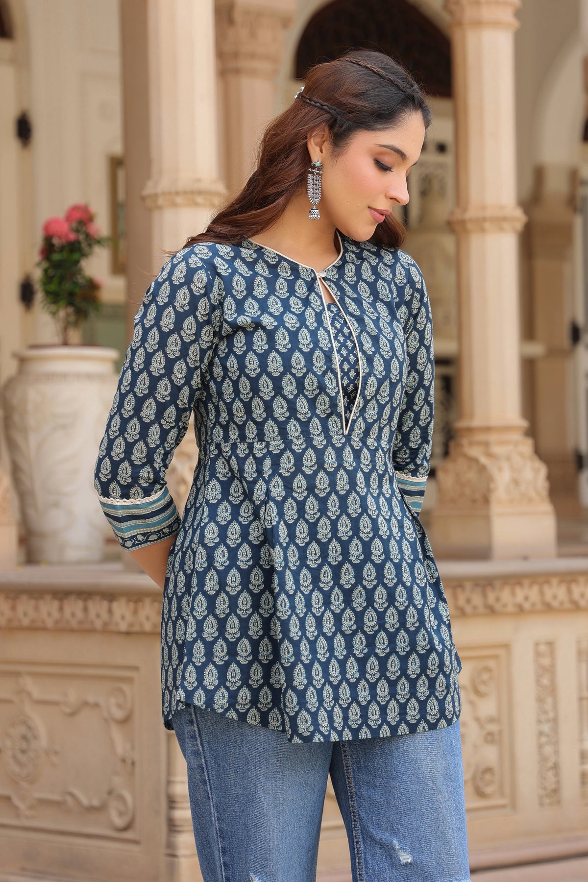 Women Printed Cotton Top