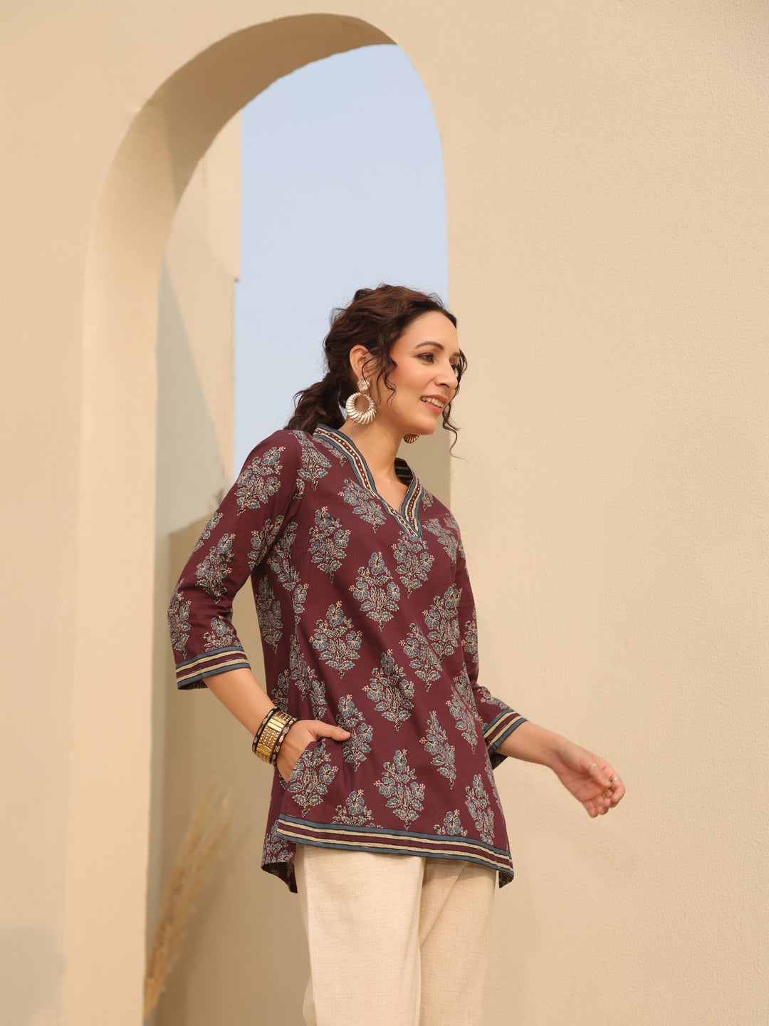 Print Cotton Top