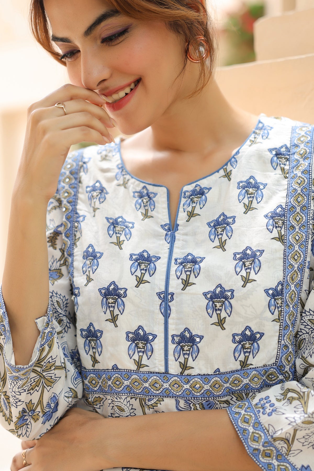 Printed Cotton Top