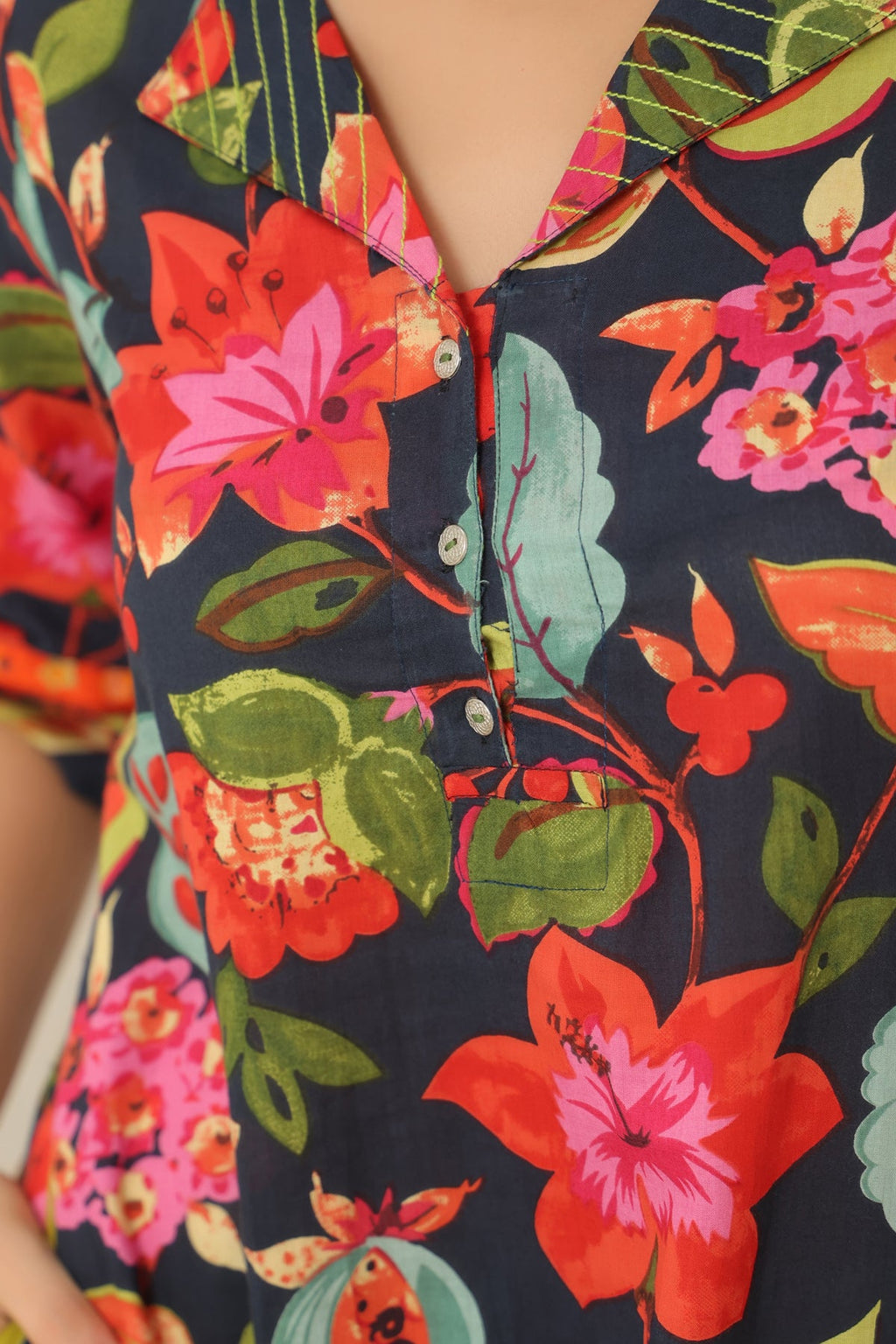 Printed A-Line Midi Ethnic Dresses