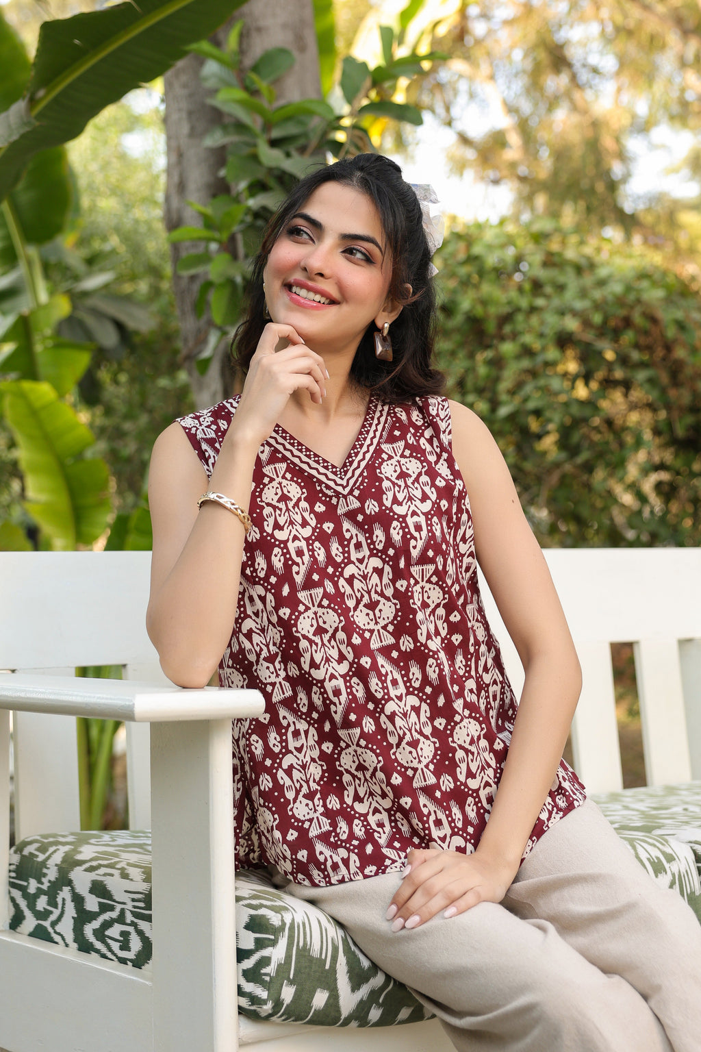 Print Cotton Top