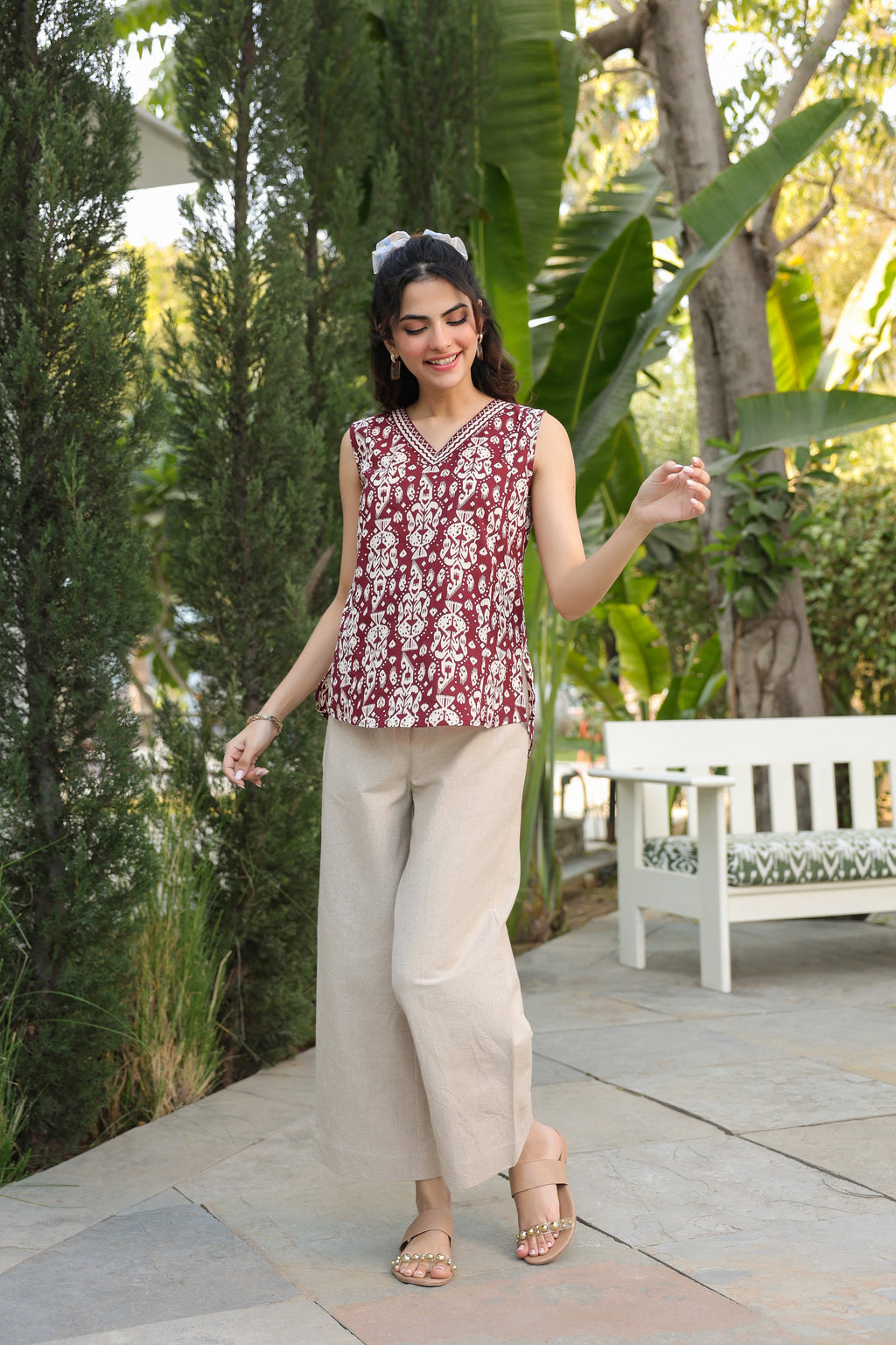 Print Cotton Top