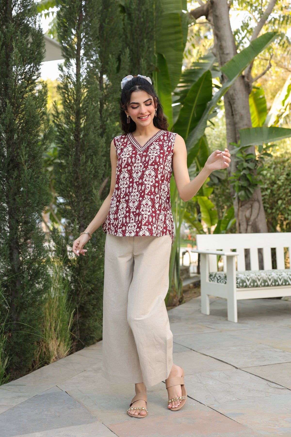 Print Cotton Top