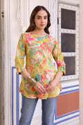 Women Floral Print Cotton Top