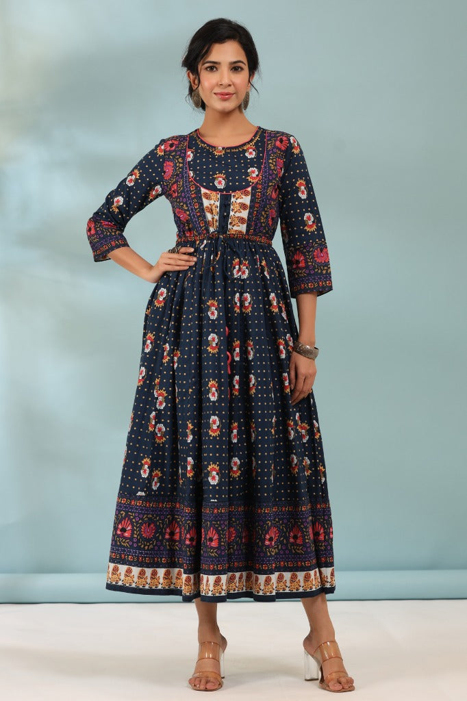 Women Printed Pure Cotton Ethnic Dresses