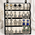 Premium Earring 12 Pair Foldable Velvet Earring Display Box