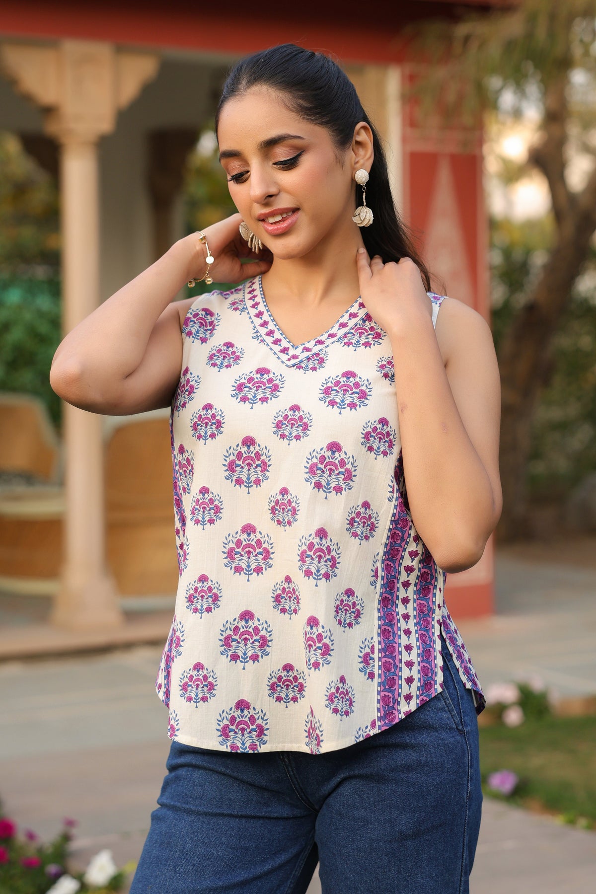 Print Cotton Top