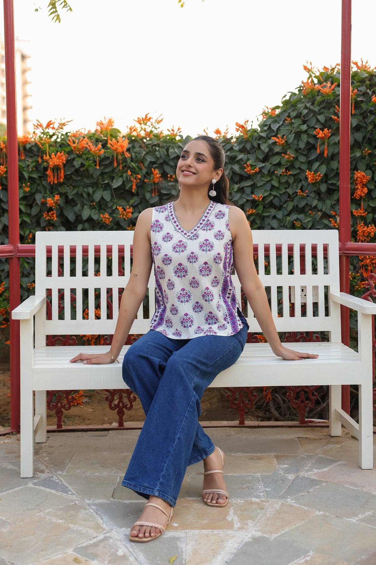 Print Cotton Top