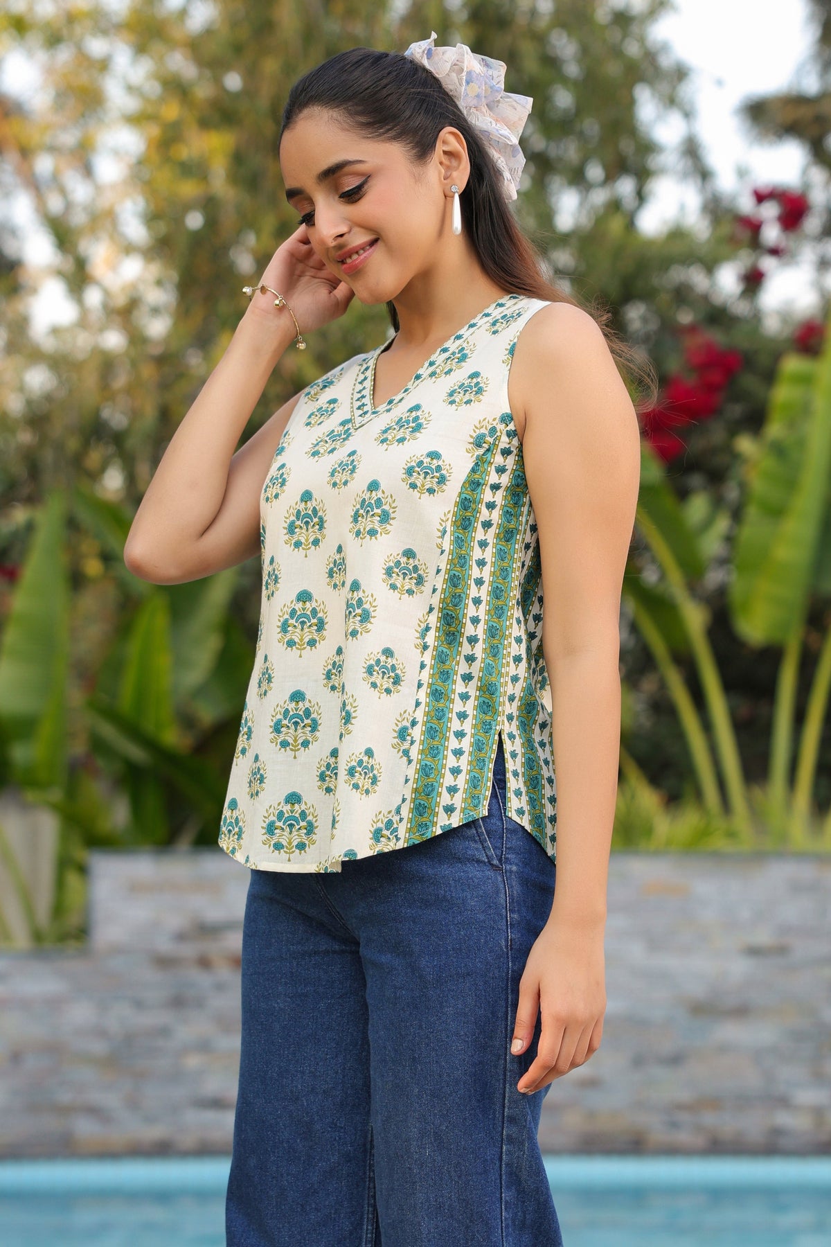 Print Cotton Top